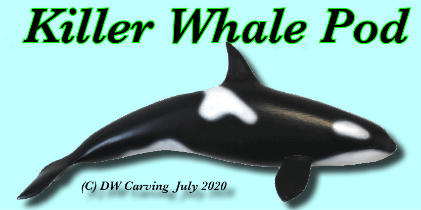 Killer Whale Carving, orca carving, whale carving, wildlife carving 